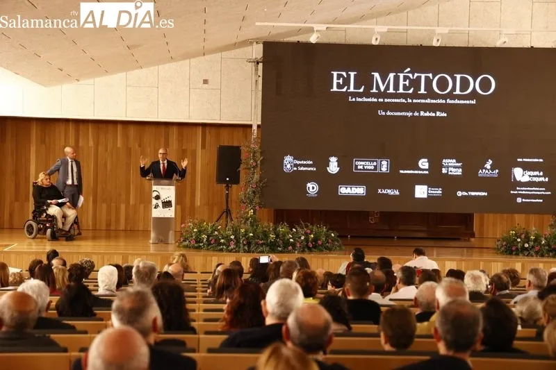 Preestreno del documental cinematográfico 'El Método' en el salón de actos de Delegación Territorial de la Junta en Salamanca. Fotos: David Sañudo