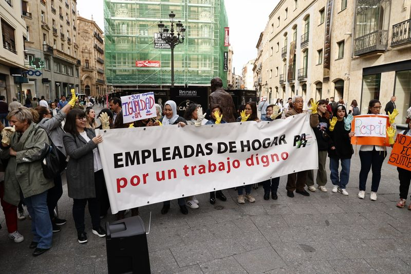 Jornada reivindicativa en Salamanca por el Día Internacional de las Empleadas de Hogar