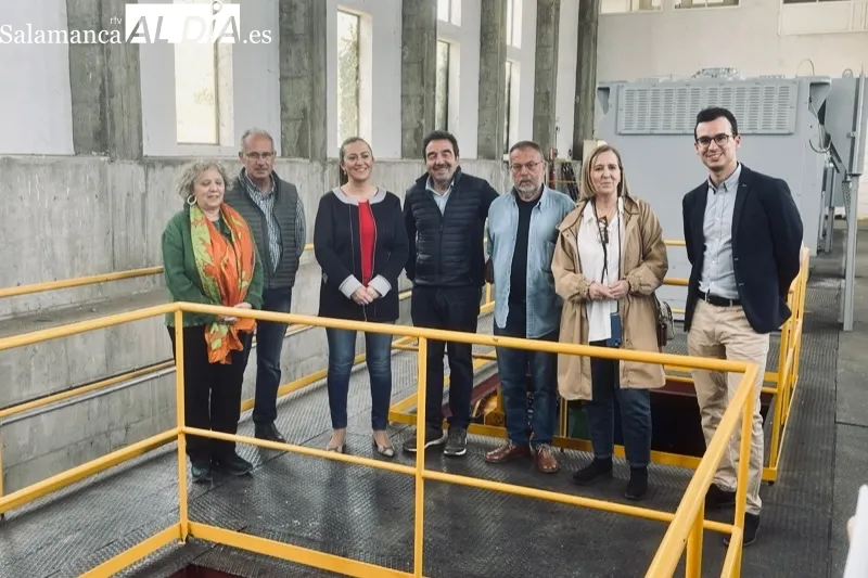 Virginia Barcones, delegada del Gobierno en CyL visitaba hoy una estación de bombeo de la I fase del regadío de la Armuña