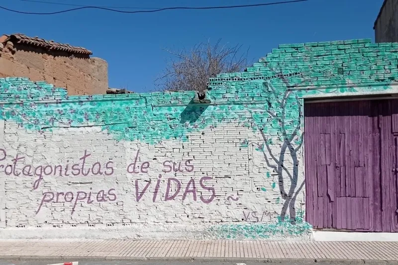 Villoruela se Mueve crea un gran mural para reivindicar la igualdad