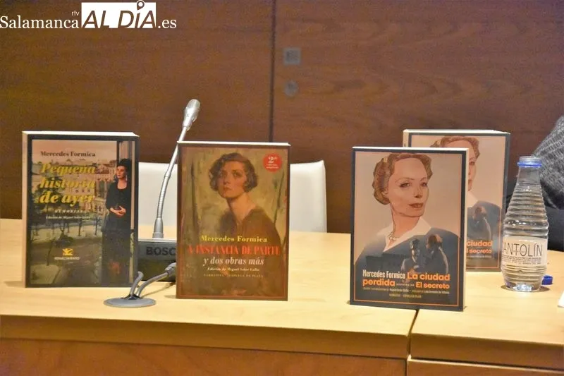 Presentación de dos noveles de Mercedes Formica en el Centro Documental de la Memoria Histórica, en Salamanca. Fotografías: Fernando Sánchez Gómez.