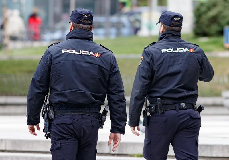 Agentes de la Policía Nacional en Madrid. Foto EUROPA PRESS - Archivo