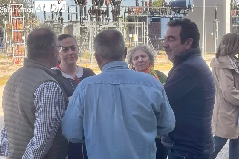 Virginia Barcones, delegada del Gobierno en CyL visitaba hoy una estación de bombeo de la I fase del regadío de la Armuña