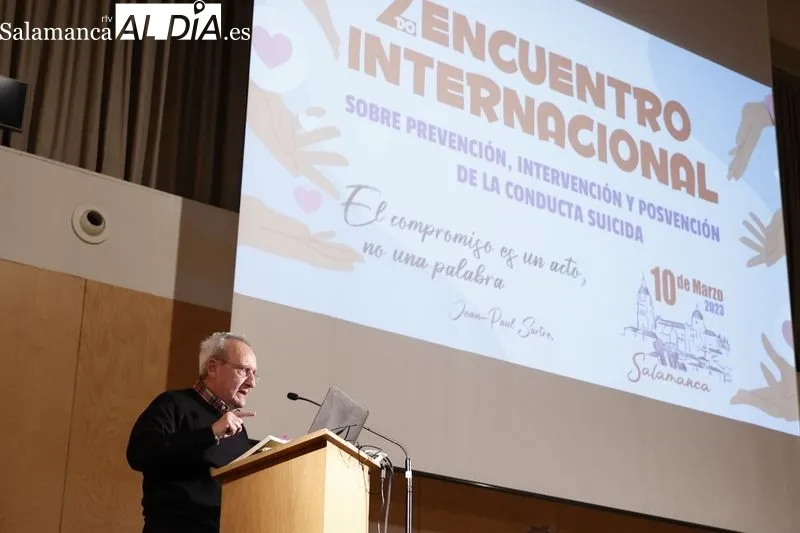 II Encuentro Internacional sobre Prevención, Intervención y Posvención de la Conducta Suicida en el Colegio Arzobispo Fonseca. Foto de David Sañudo