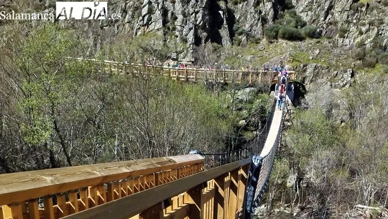 Más de un centenar de senderistas participaron en la ruta 