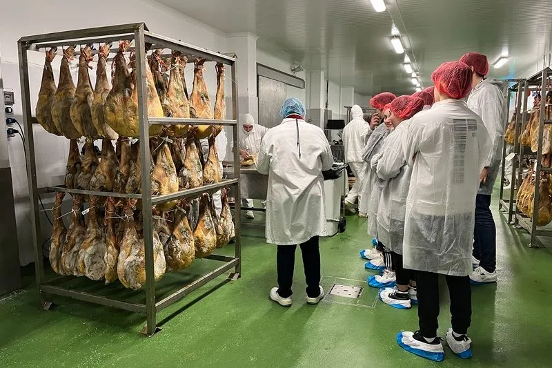 Foto 4 - Alumnos de IES &lsquo;Leonardo Da Vinci&rsquo; conocen la actividad cient&iacute;fica e industrial de Guijuelo