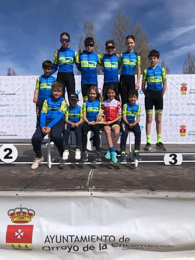 Escuela de Ciclismo Salmantina en el Memorial Estela Domínguez de Arroyo de la Encomienda, incluido en la Copa de Castilla y León de Escuelas de BTT