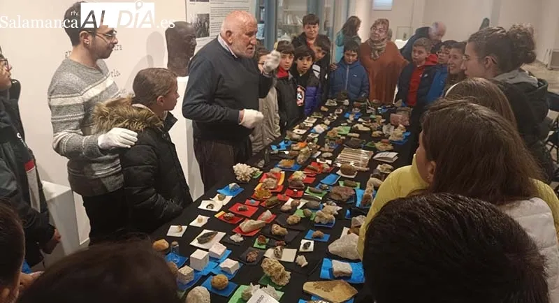 Foto 4 - Un taller sobre minerales que asombra a los j&oacute;venes de B&eacute;jar