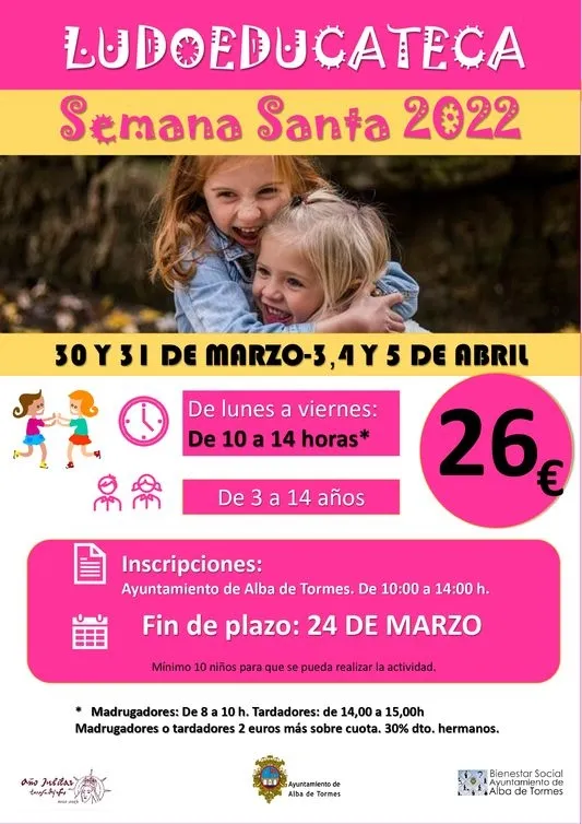 Foto 4 - Abierto el plazo de inscripci&oacute;n para la Ludoeducateca en Semana Santa