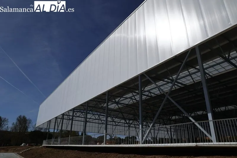 Visita del alcalde de Salamanca, Carlos García Carbayo, a las obras de la nueva Ciudad Deportiva Lazarillo. Foto de David Sañudo