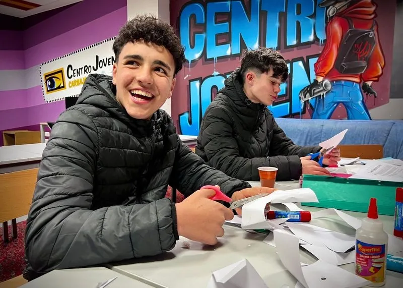 Fotos de archivo de actividades de ocio nocturno para jóvenes en Carbajosa de la Sagrada