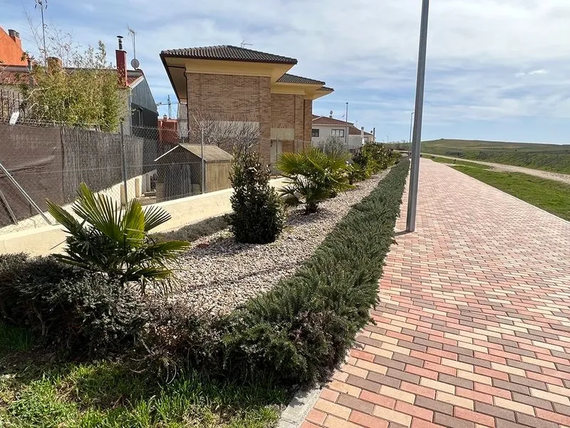 Urbanización de la calle Salamanca 43-45, junto al Cementerio, y la zona adyacente a la Vía Verde de Carbajosa