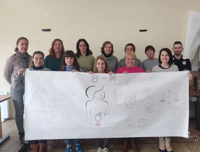 Participantes en la acción formativa y de empleo de Atención sociosanitaria que se desarrolla en Lumbrales