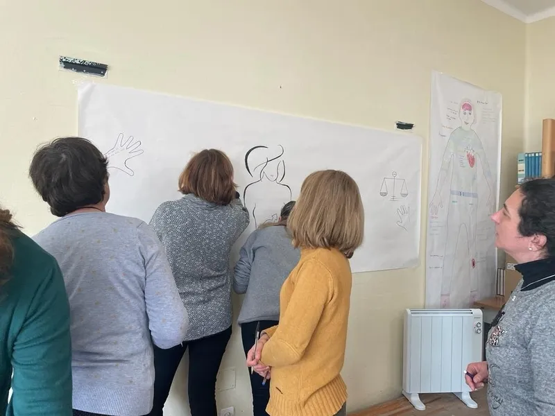 Participantes en la acción formativa y de empleo de Atención sociosanitaria que se desarrolla en Lumbrales