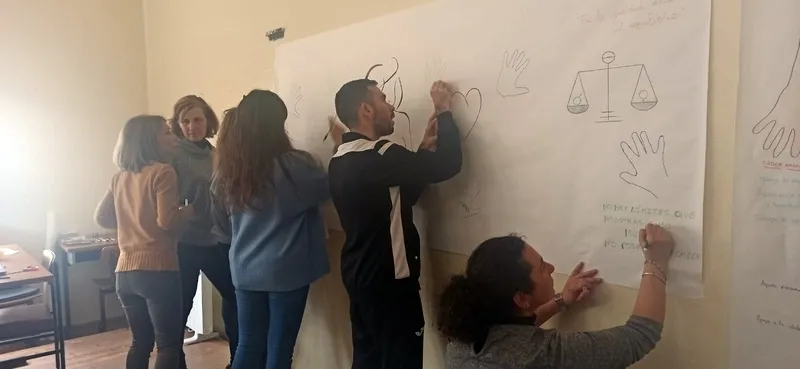 Participantes en la acción formativa y de empleo de Atención sociosanitaria que se desarrolla en Lumbrales