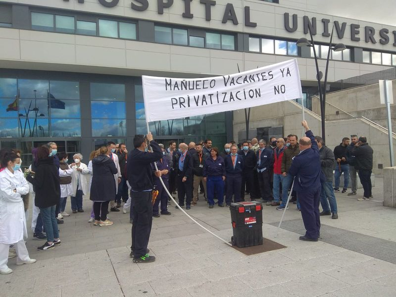 Manifestaci&oacute;n Hospital de Salamanca