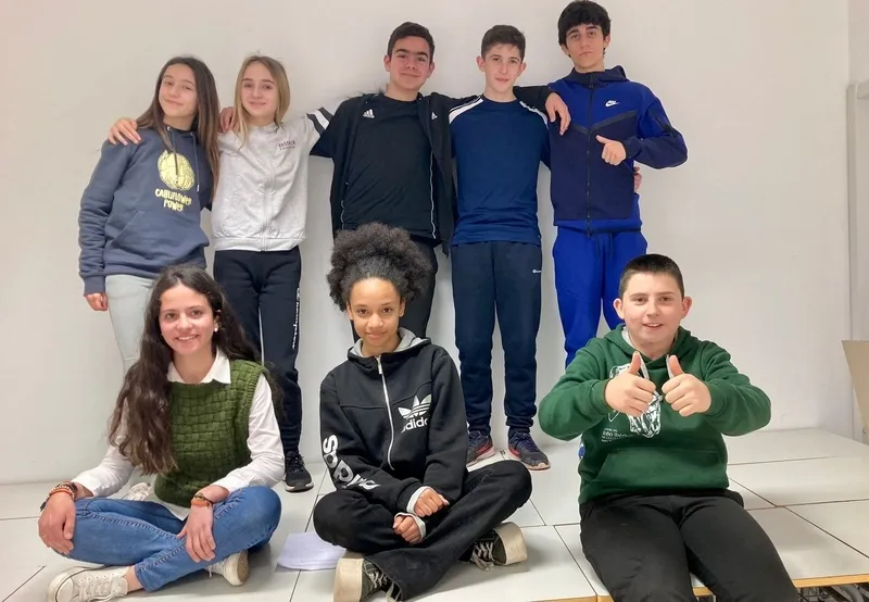 Alumnos del instituto de Ledesma en el programa 'Entérate'