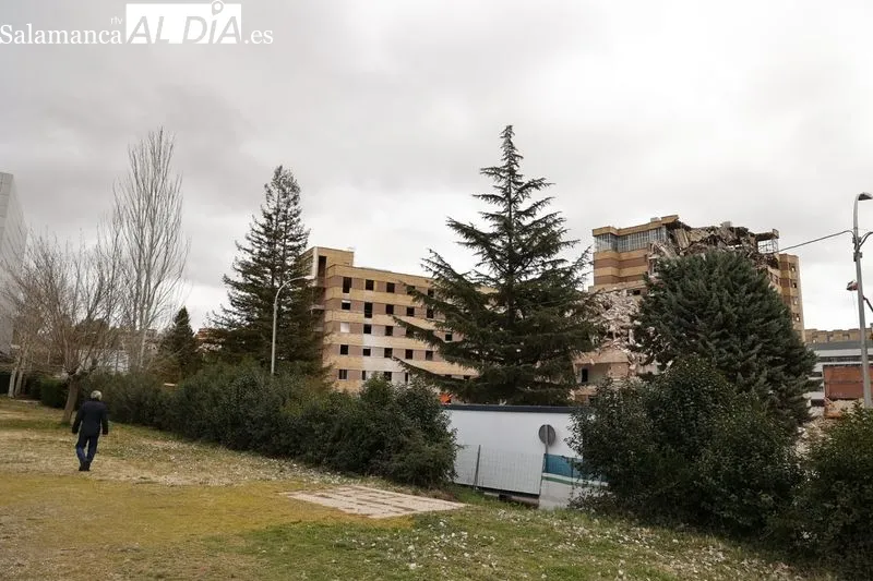 Derribo del viejo Hospital de Salamanca