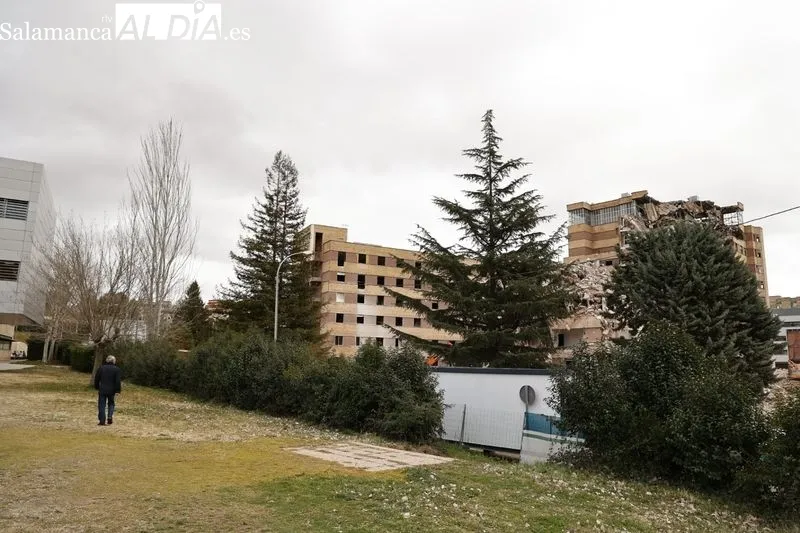 Derribo del viejo Hospital de Salamanca