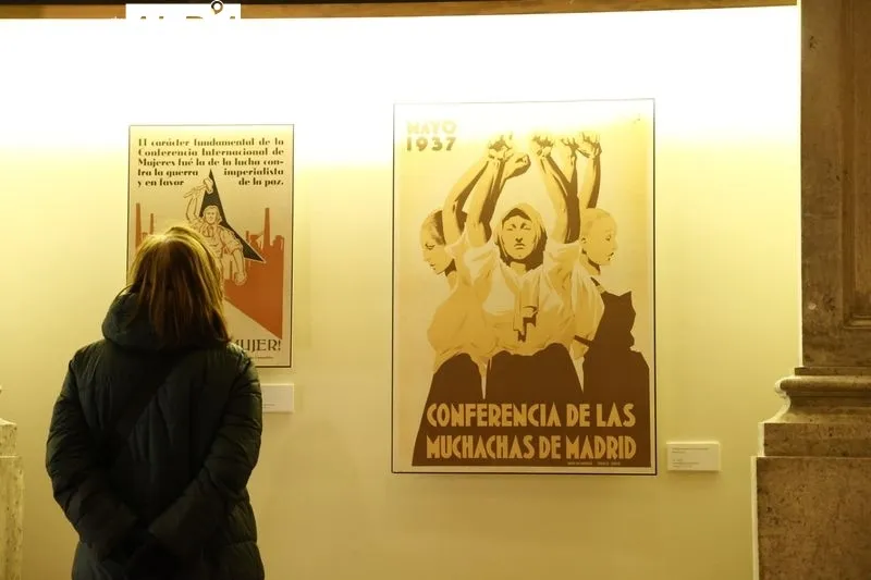 Exposición 'Mujeres, lucha y transformación: su reflejo en los carteles del Centro Documental de la Memoria Histórica'. Foto de David Sañudo