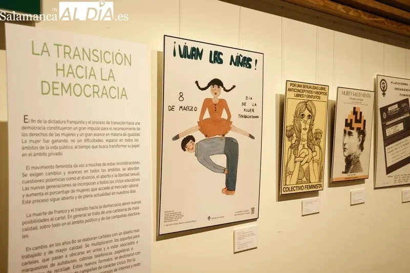 Exposición 'Mujeres, lucha y transformación: su reflejo en los carteles del Centro Documental de la Memoria Histórica'. Foto de David Sañudo