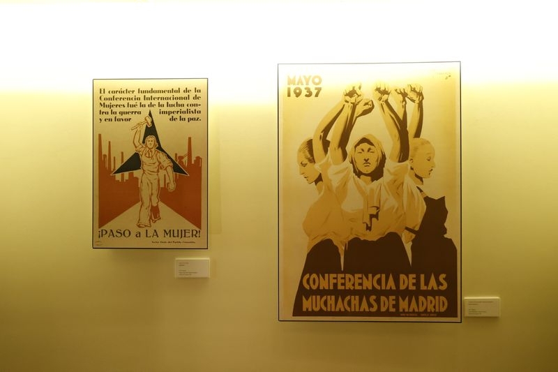 Exposición 'Mujeres, lucha y transformación: su reflejo en los carteles del Centro Documental de la Memoria Histórica'. Foto de David Sañudo