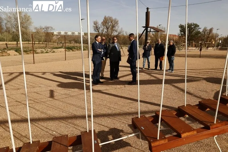 Nuevo parque de aventura en Salamanca, junto a los Huertos Urbanos. Foto de David Sañudo