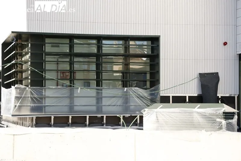 La delegada del Gobierno en Castilla y León, Virginia Barcones, visita las obras del nuevo cuartel de la Guardia Civil de San Marta. Foto de David Sañudo