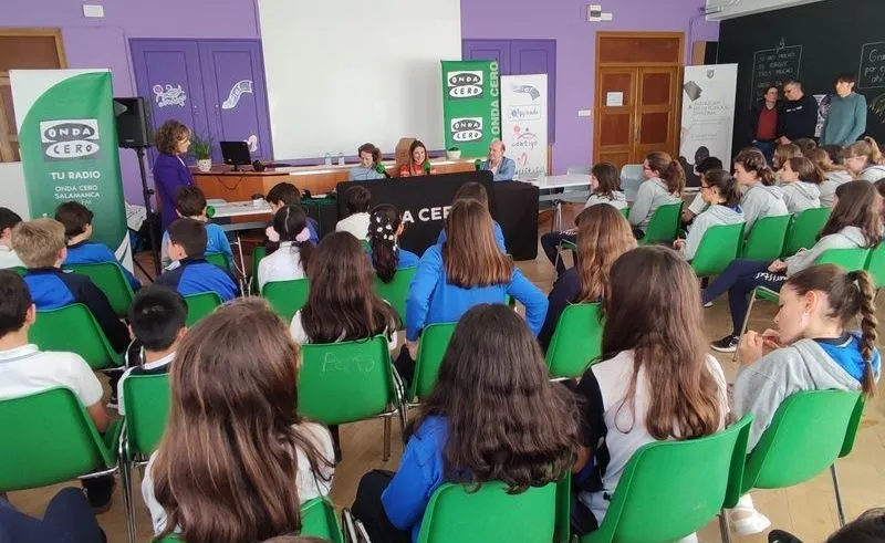 Programa de Onda Cero Salamanca desde el colegio Marista