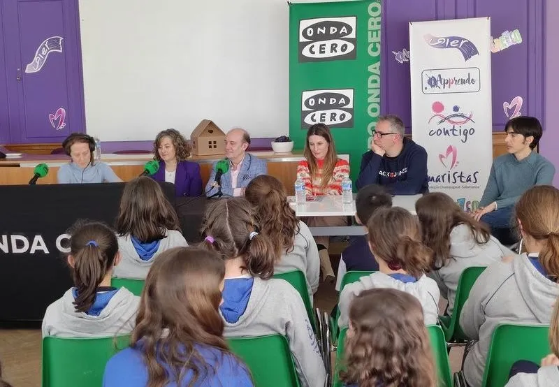 Programa de Onda Cero Salamanca desde el colegio Marista
