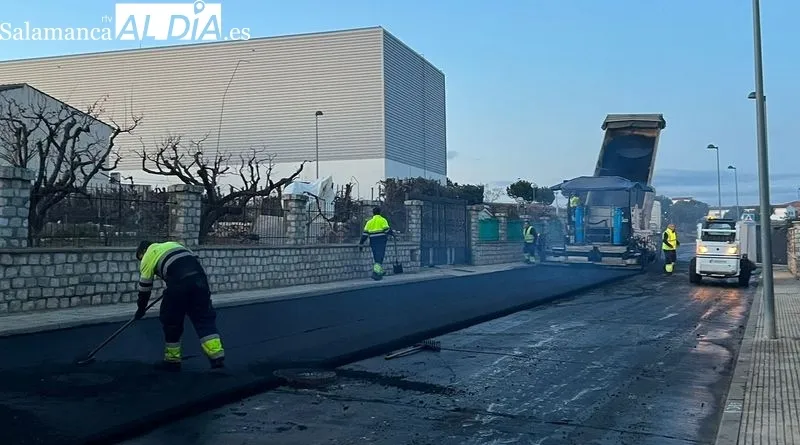 Pavimentación en las calle las Aves y Gitanilla, en Aldeatejada