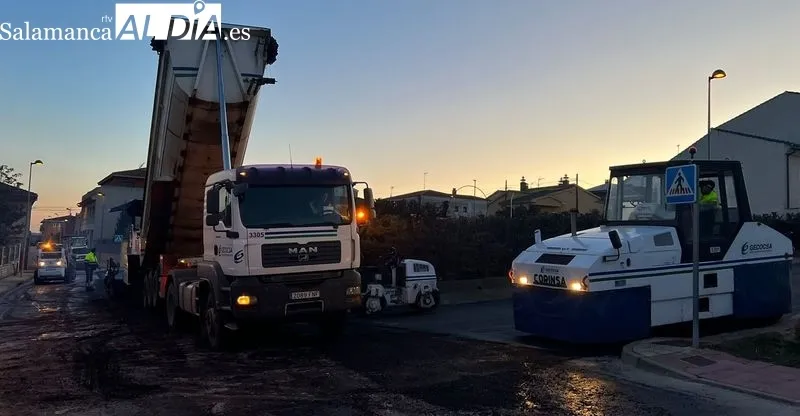 Pavimentación en las calle las Aves y Gitanilla, en Aldeatejada