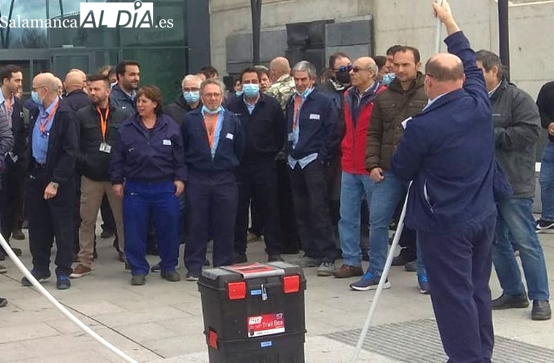 Protestas trabajadores de Mantenimiento del Hospital de Salamanca