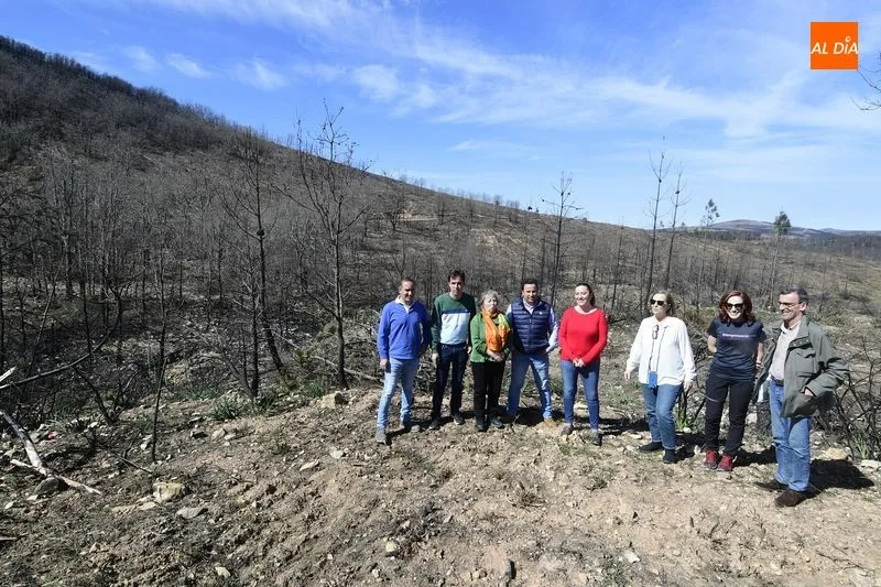 Foto 10 - La CHD ejecuta 2.800 albarradas y coloca 18.000 plantas en la zona afectada por el incendio de Monsagro