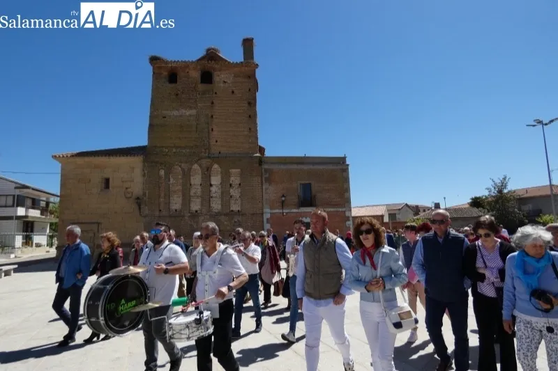 Villoria honraba en sus calles a Santa Barbara este lunes de aguas