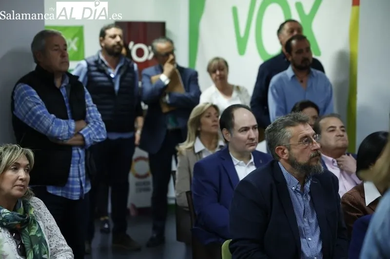 Presentación de la candidatura de VOX al Ayuntamiento de Salamanca. Fotos: David Sañudo