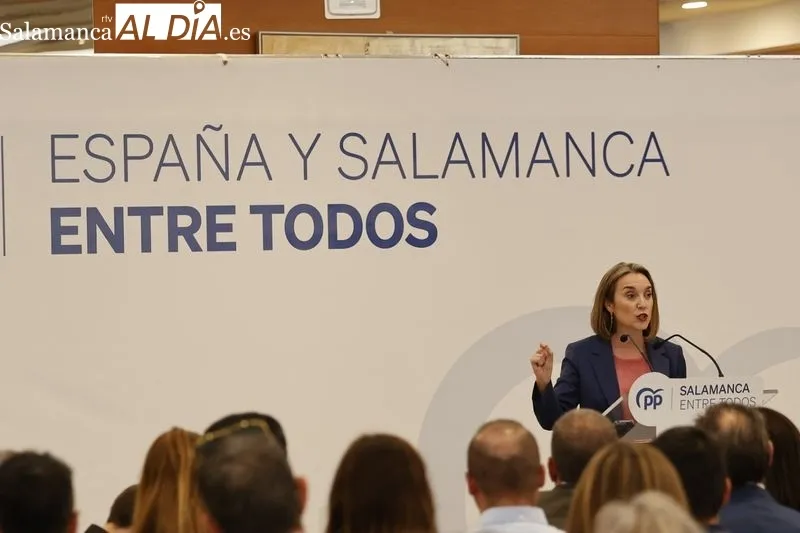 Foto 5 - Cuca Gamarra clausura junto a Ma&ntilde;ueco y a Carbayo la Convenci&oacute;n de candidatos del PP de Salamanca