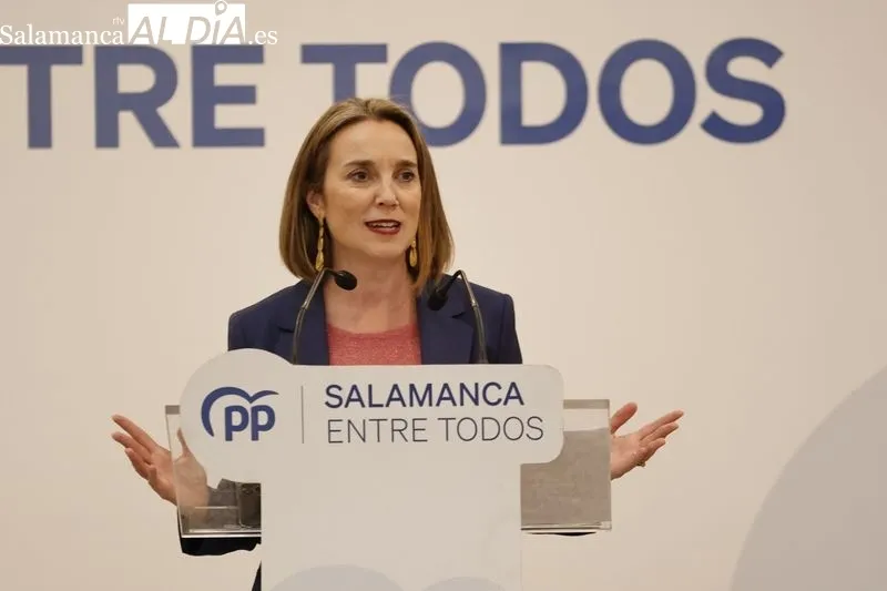 Foto 4 - Cuca Gamarra clausura junto a Ma&ntilde;ueco y a Carbayo la Convenci&oacute;n de candidatos del PP de Salamanca