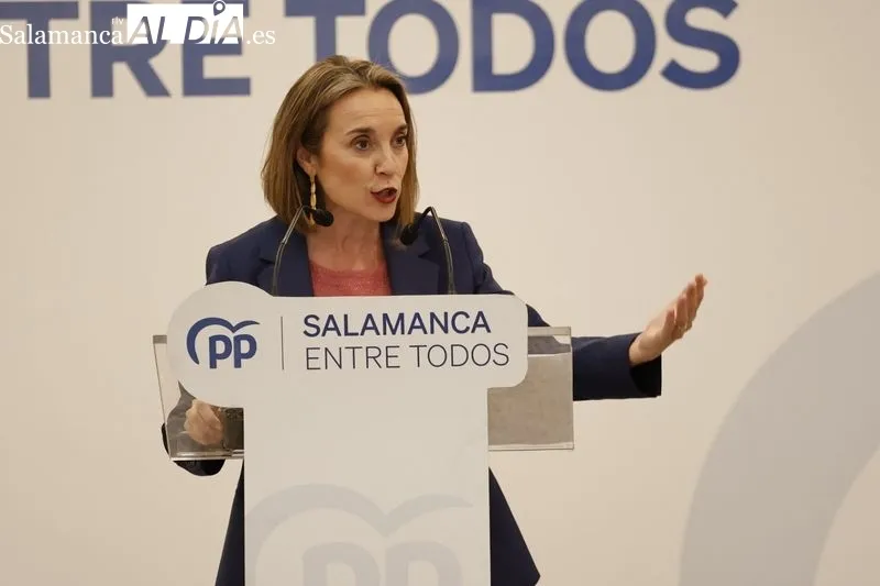 Foto 3 - Cuca Gamarra clausura junto a Ma&ntilde;ueco y a Carbayo la Convenci&oacute;n de candidatos del PP de Salamanca