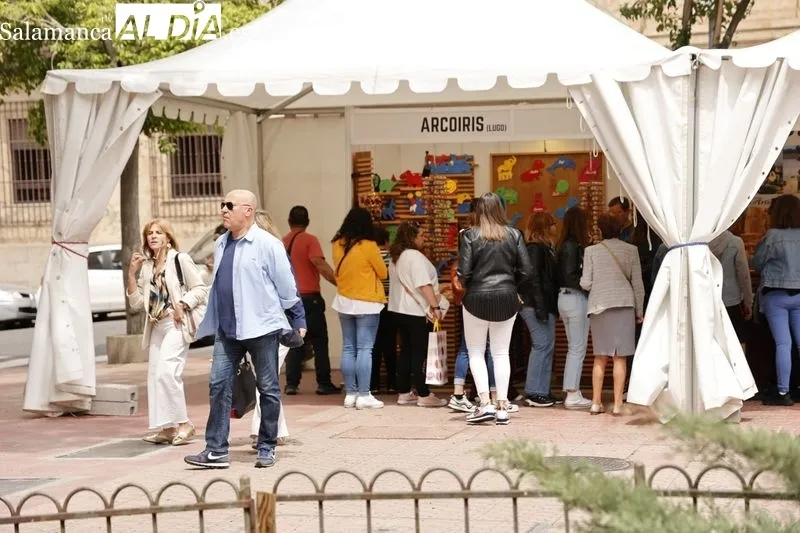 Ambiente en el centro de Salamanca este domingo. Fotos: David Sañudo