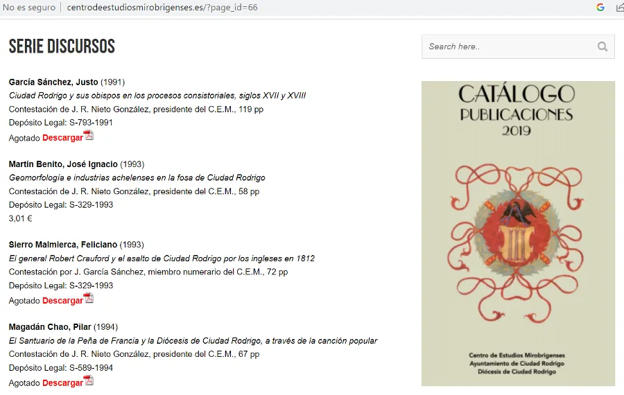 Foto 4 - El CEM &lsquo;libera&rsquo; en su web parte de su ingente producci&oacute;n acad&eacute;mica