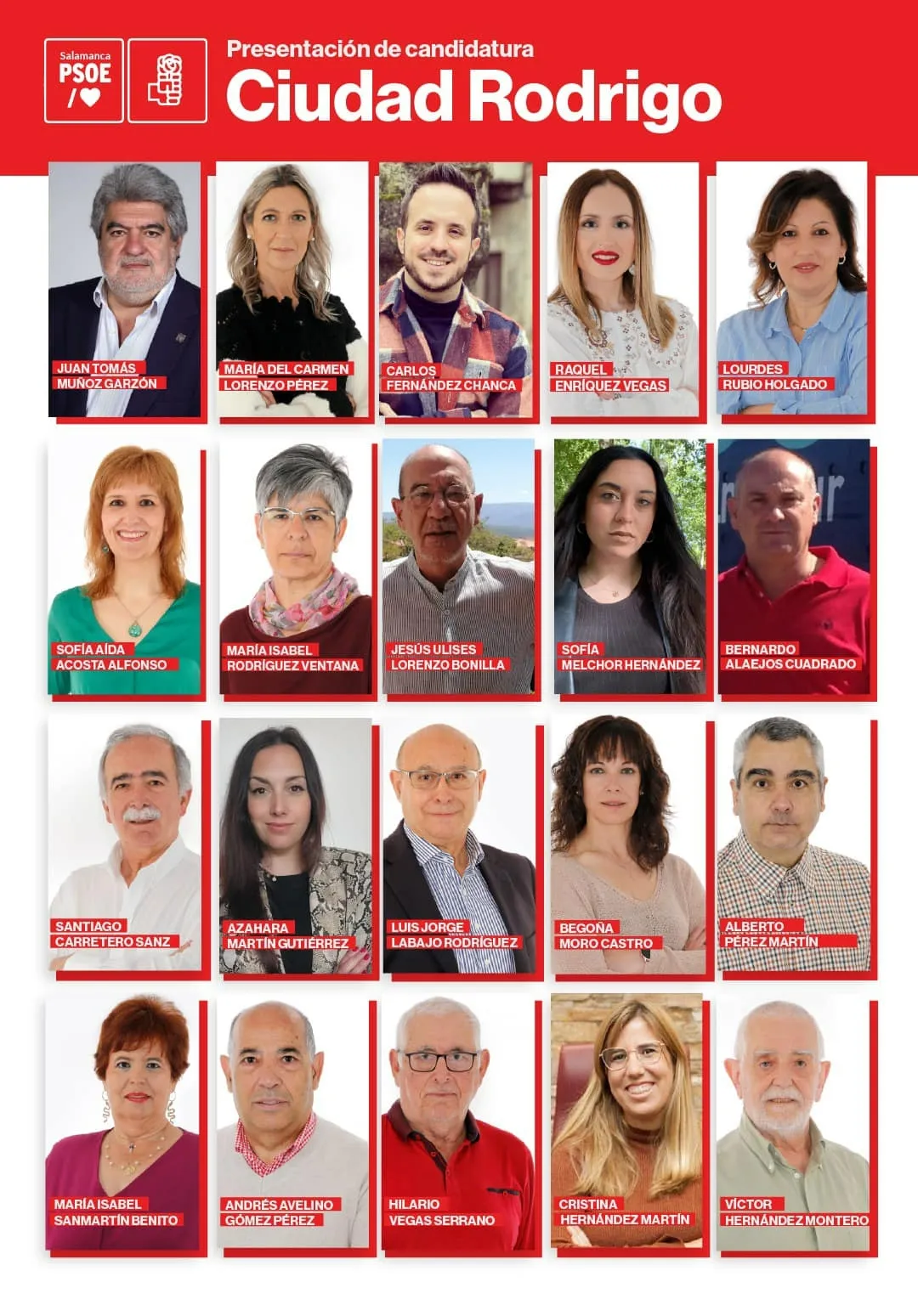Foto 2 - Lista e ilusi&oacute;n &ldquo;renovadas&rdquo; por parte del PSOE en su candidatura al Ayuntamiento mirobrigense