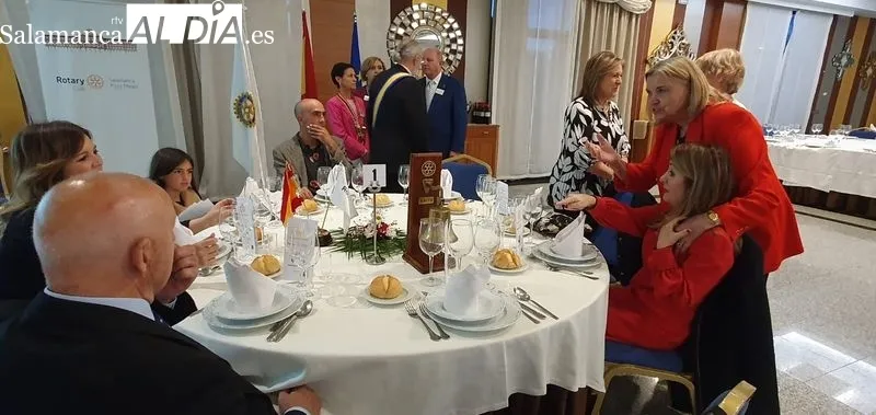 Velada en la que el Rotary Club Plaza Mayor ha premiado a Mayalde