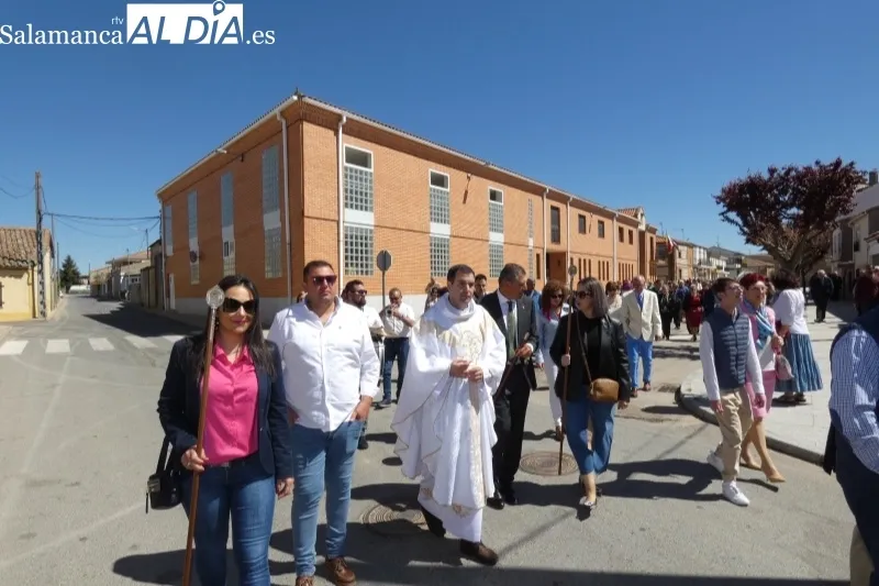 Villoria honraba en sus calles a Santa Barbara este lunes de aguas