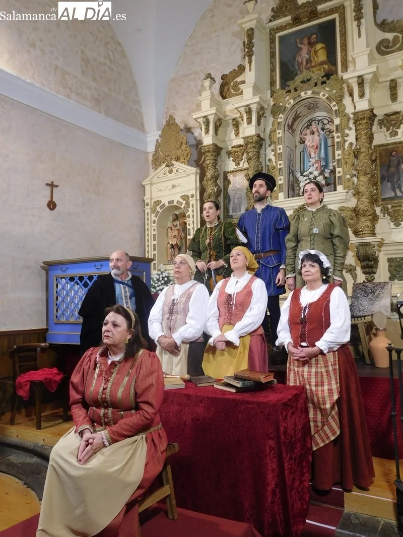 El grupo Lazarillo de Tormes en la representación de 'Buscando a Nebrija' en Campo de Ledesma