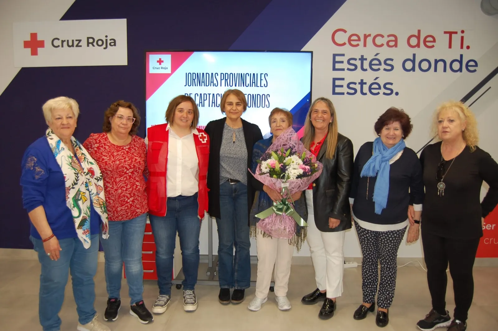 Ana María Saéz ha recibido un homenaje por sus 17 años como voluntaria de Cruz Roja