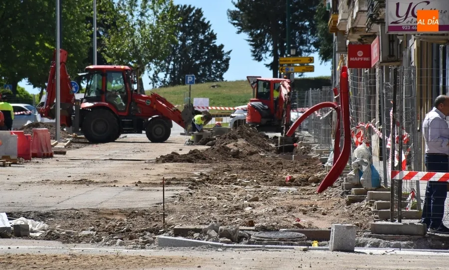 Foto 5 - Plantadas las palmeras del segundo tramo en obras de la Avenida de Espa&ntilde;a