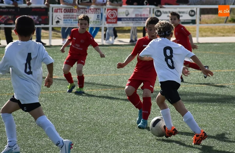 Foto 2 - El Prebenjam&iacute;n del Ciudad Rodrigo rompe en el tramo final el duelo adelantado frente al Hergar B