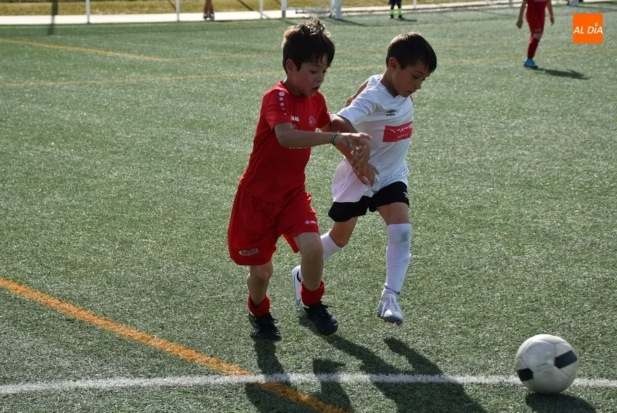 Foto 3 - El Prebenjam&iacute;n del Ciudad Rodrigo rompe en el tramo final el duelo adelantado frente al Hergar B