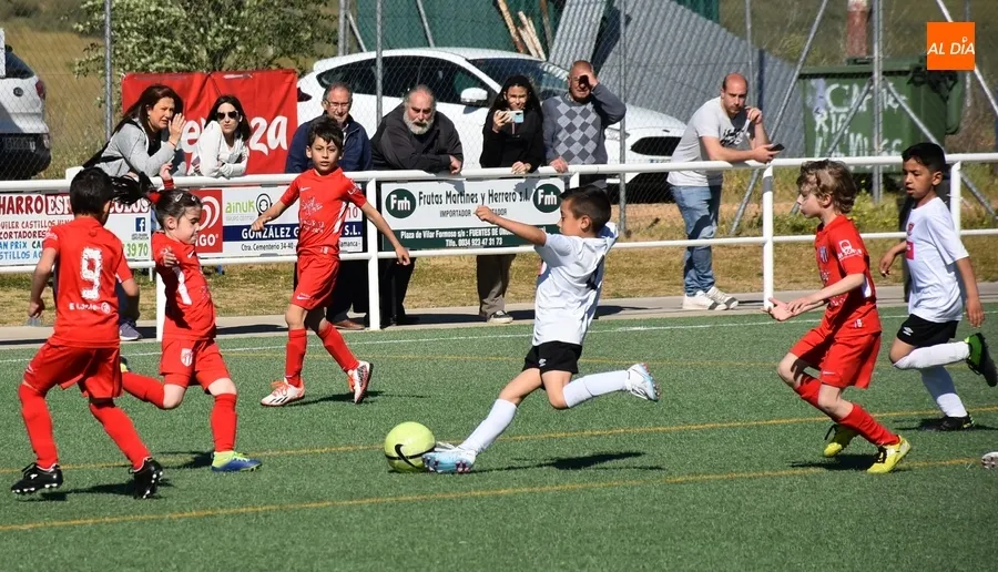 Foto 2 - El Prebenjam&iacute;n del Ciudad Rodrigo inicia el &uacute;ltimo bloque liguero superando al Santa Marta B